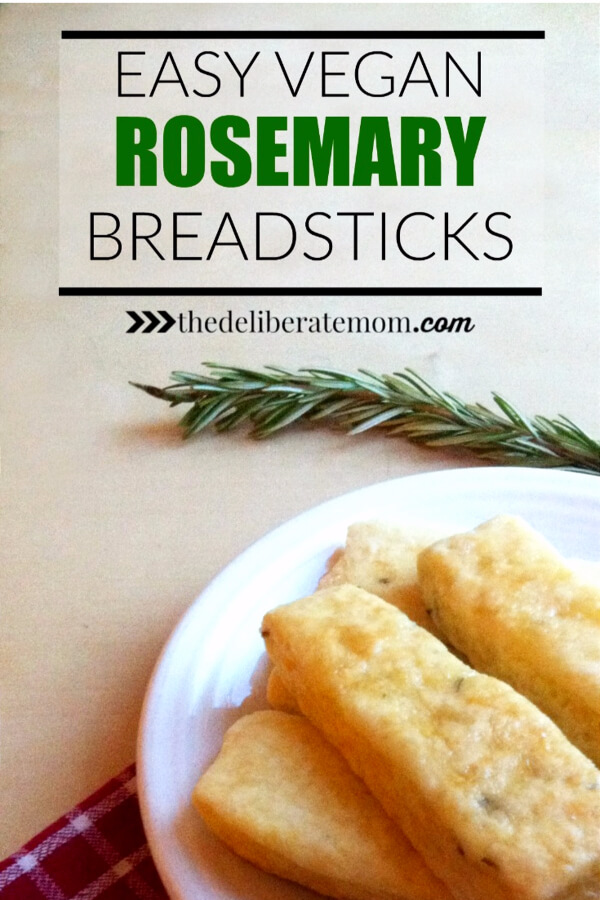 You NEED this recipe in your life! Soft, delicious, melt in your mouth buttery-flavoured, vegan rosemary breadsticks! Better than any restaurant breadsticks!