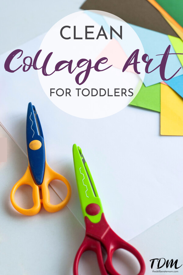 Want to do collages with your children but you dislike the mess and fuss?! Check out this clean collage activity! It's perfect for infants and toddlers!