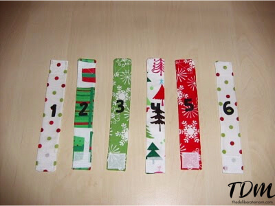 Check out these instructions to make your very own fabric Christmas countdown chain. Minimal sewing skills required (and easy to make)!