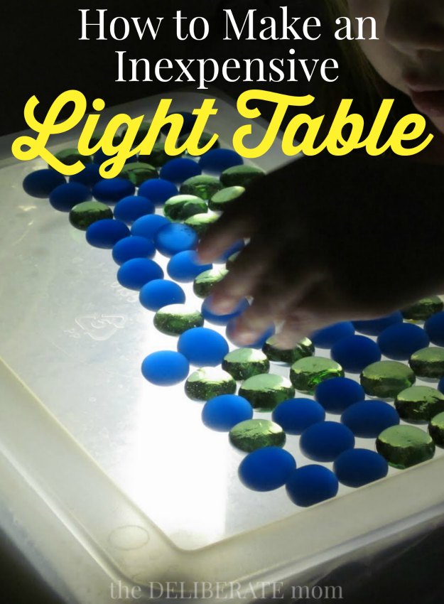 homemade light table
