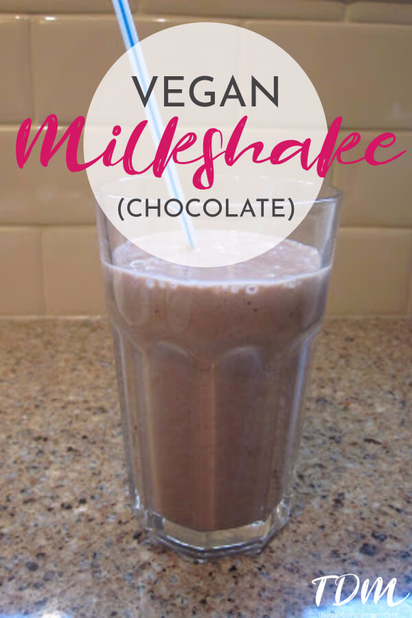 A scrumptious, easy-to-make vegan chocolate milkshake! A dairy-free milkshake that's healthy and delicious!