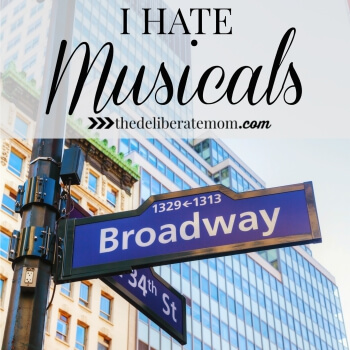 I've tried, I really have but I am apparently one of the very few people who hates musicals. It's true. I confess, I hate musicals!