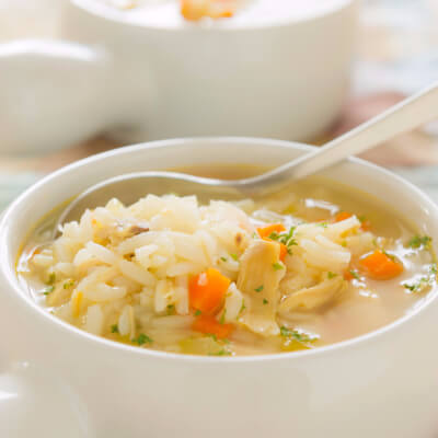 Scrumptious Chicken Soup With Rice Recipe
