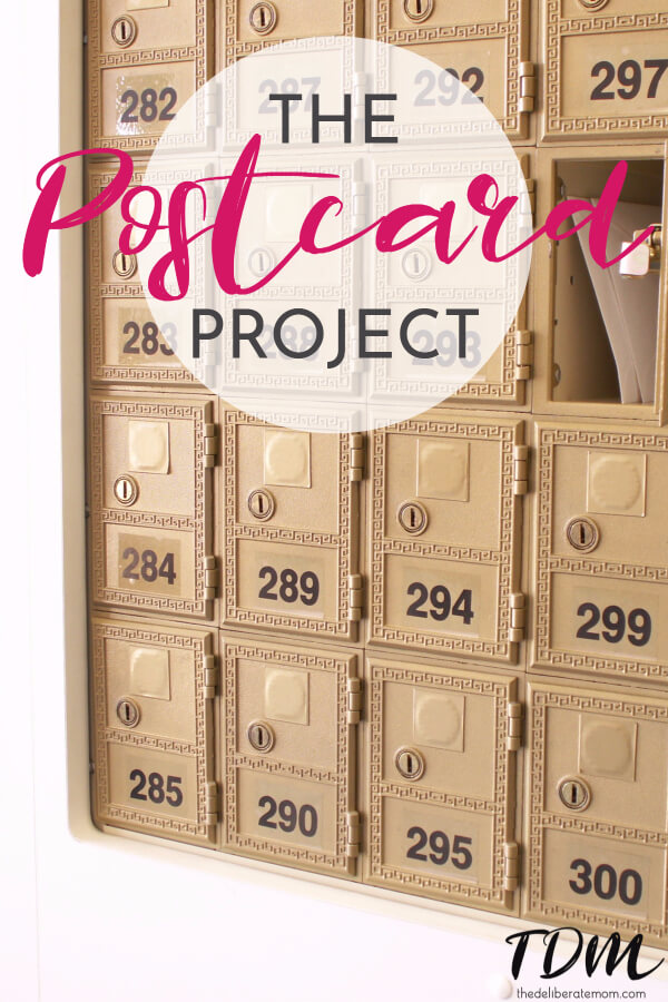 The Postcard Project. 100 postcards... how many were mailed back? What anonymous messages did they have?