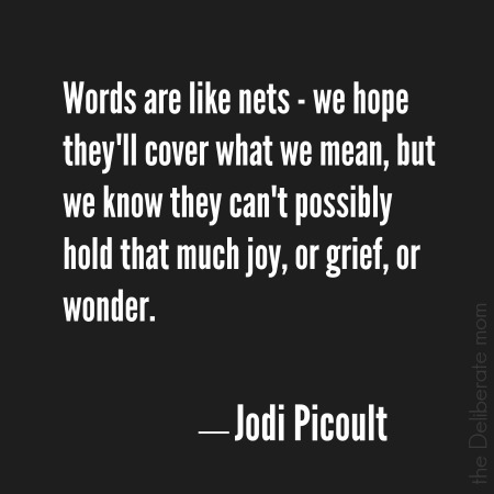 Words - Jodi Picoult quote