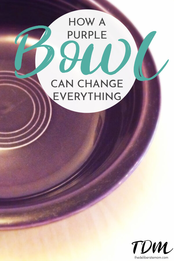 Who would think that washing a purple bowl could change your life? Everyone has a purple bowl in their life... what's yours?!