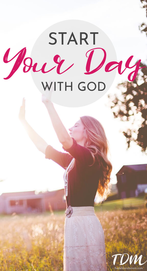 God will meet us at any time of day under any circumstances but how much more blessed we would be if we started our day off right... with Him? Here are four tips to help you start your day right... with a complete focus on God! #faith #Biblestudy #Christianity