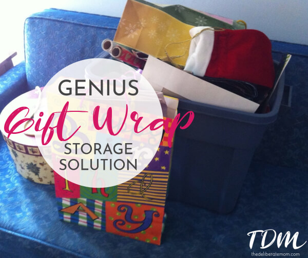 Get Organized With This Genius Gift Wrap Storage Solution!