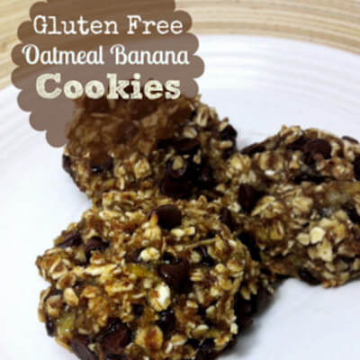 Gluten Free Oatmeal Banana Cookies