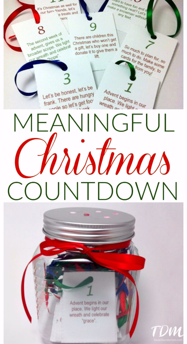 This is a fabulous alternative to an advent calendar. Teach children about the spirit of giving in the days leading up to Christmas. Print off cards for the days leading up to Christmas which have activities on them (i.e. donate food to the food bank, donate hats and mitts to the homeless, donate dog and cat food to the animal shelter, etc.)