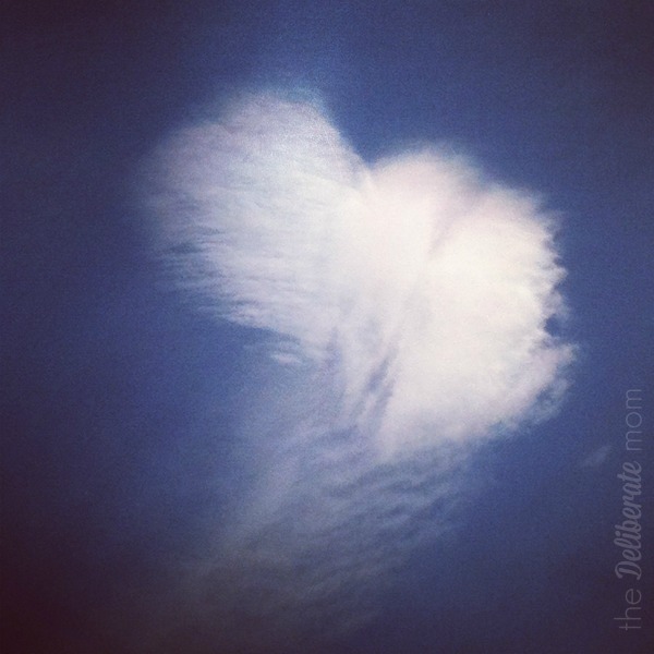 Heart-shaped-cloud - #lovenotes from God