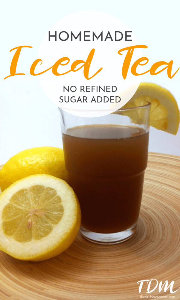 When you're tired of drinking water, what are your options for a clean eating diet? Try this homemade iced tea using honey instead of white sugar.This clean eating recipe is so delicious and easy to make! 