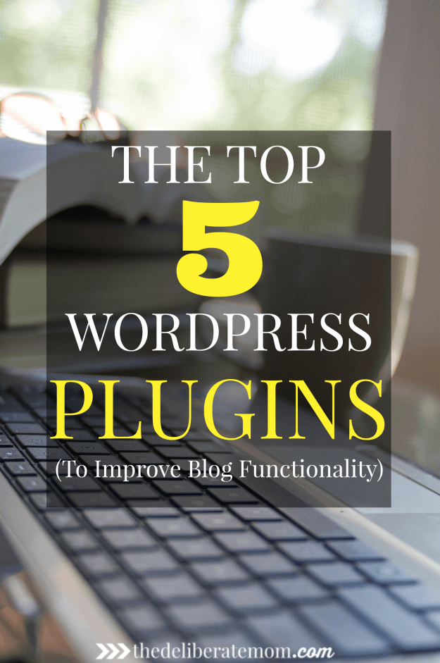 These are my top 5 WordPress plugins to help improve a blog's functioning. There are lots of plugins to choose from but these are by far, my favourites!