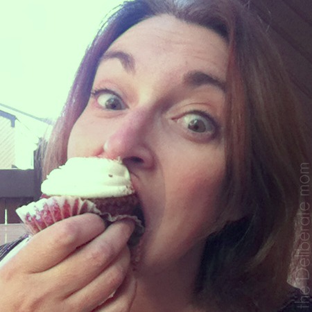 Eating cupcakes at my #Blirthdaybash 