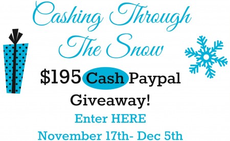 Cashing through the snow - #giveaway