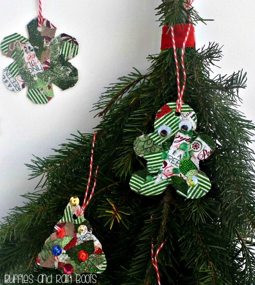 Simple and easy to make handmade kid ornaments