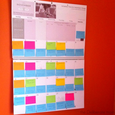 My blogging calendar 