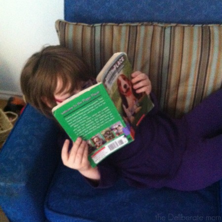 Reading is scheduled into my daughter's homeschool day #homeschool #schedule