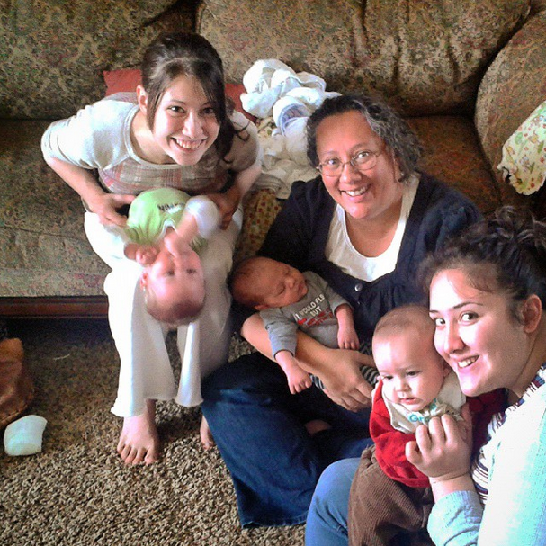 Kathilyn, our son, 2 daughters, and two grandsons