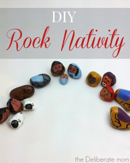 This is such a cute little nativity scene! Check out this DIY Rock Nativity! It's an easy to make and affordable Christmas craft!