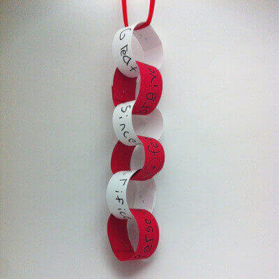 Valentine’s Day Paper Chain: A Writing Activity