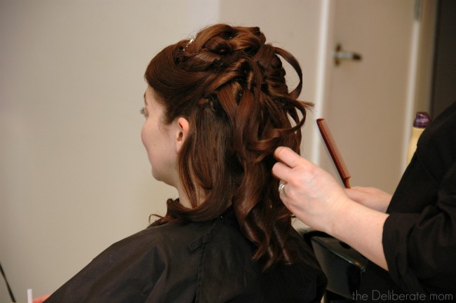 My wedding day hair