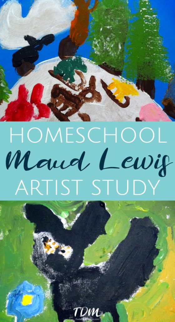 Art can evolve into a full curriculum covering a range of subjects. Check out this artist study and resulting Maud Lewis inspired curriculum as an example! #homeschool #artist study