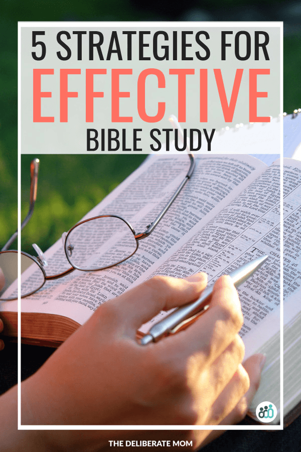 5 effective Bible Study strategies