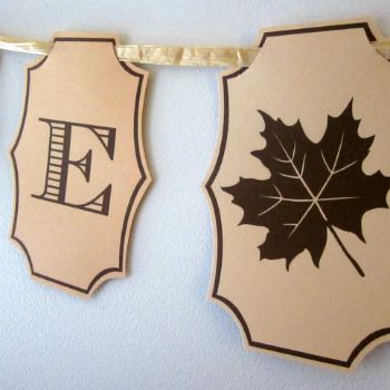 Letters for Thanksgiving Banner