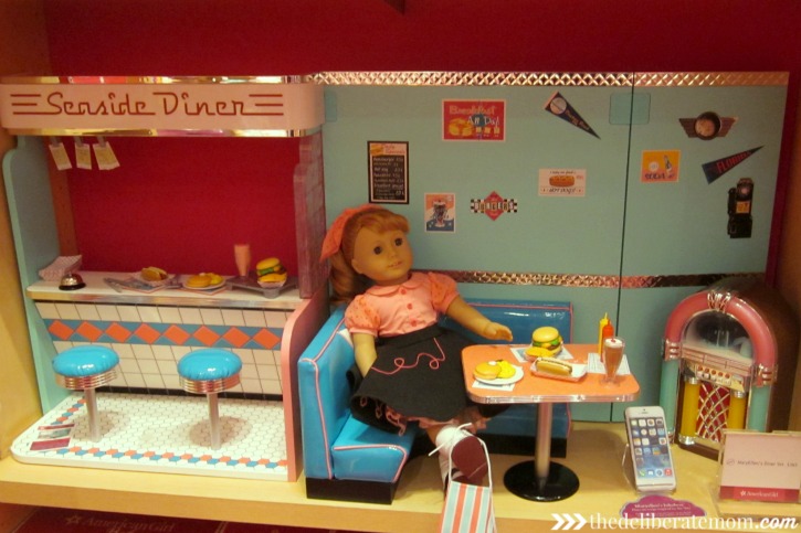 Even my husband liked the American Girl boutique! He loved the MaryEllen diner. 