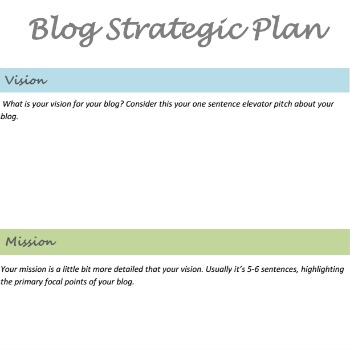 Blog Strategic Planning Package