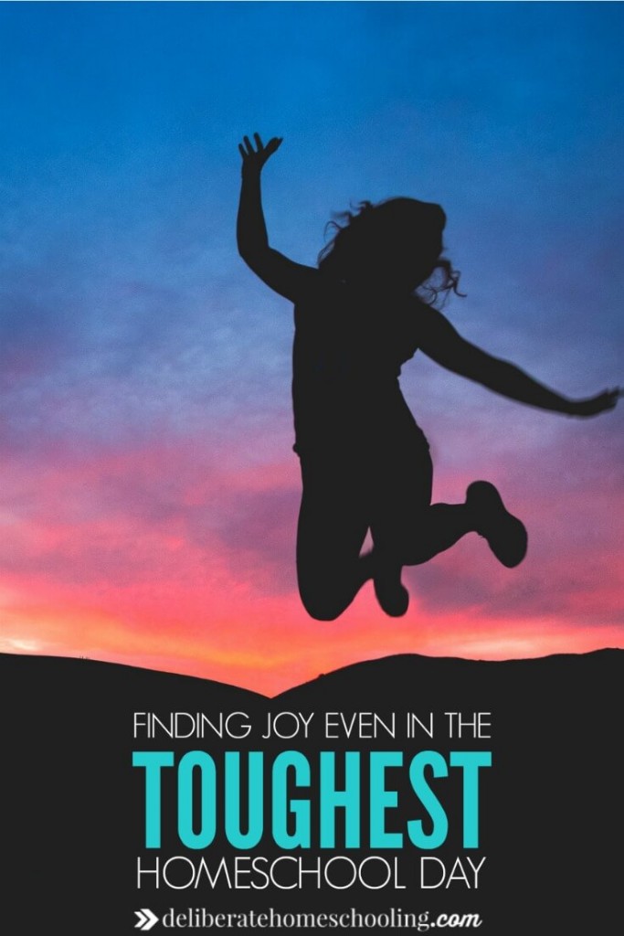 What do you do on your toughest homeschool day? Can you find joy? Here are some suggestions to help you recover your joy after a bad day.
