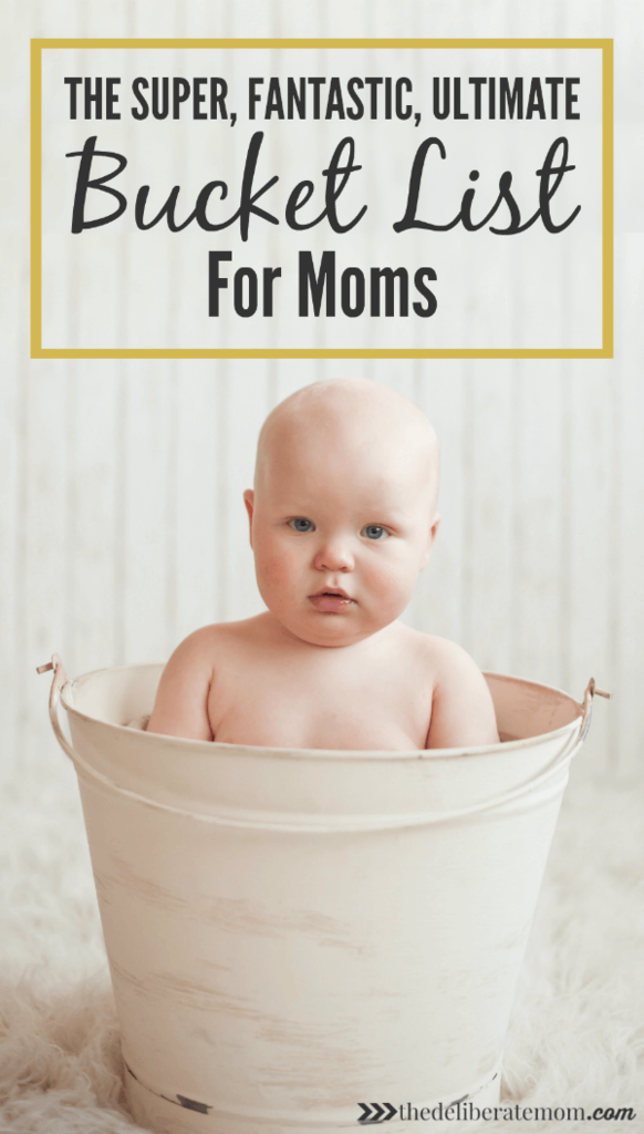 Are you a mom who's tired, weary, and stretched thin? Why not take a few moments to yourself and check out this bucket list for moms!