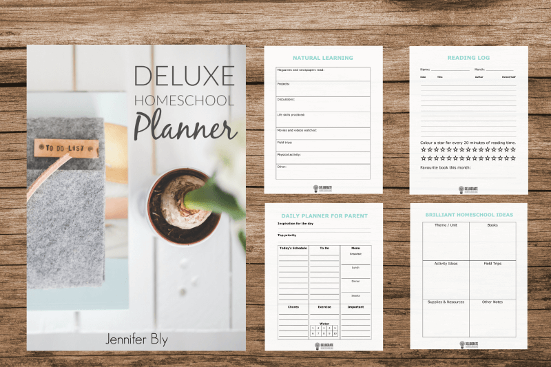 Take your homeschool planning to a whole new level with this 29-page DELUXE homeschool planner!