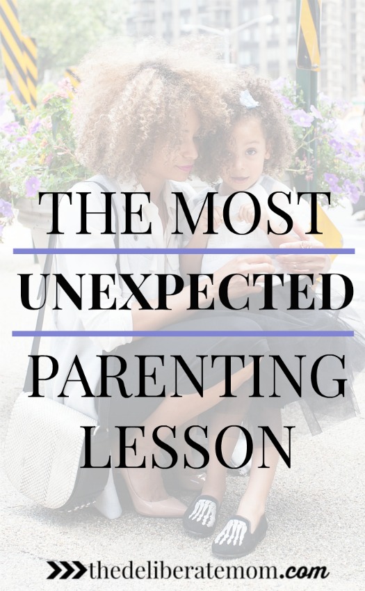 With all the parenting tips, parenting advice, and opinions on how to parent right, there is one very UNEXPECTED parenting lesson that every parent will learn and discover. Do you know what it is?!
