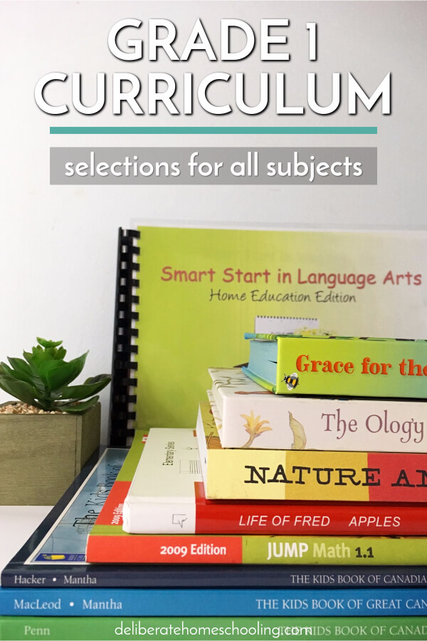 Sometimes picking your homeschool curriculum can be overwhelming. Come check out our grade 1 curriculum choices and what books we're using in all subjects.