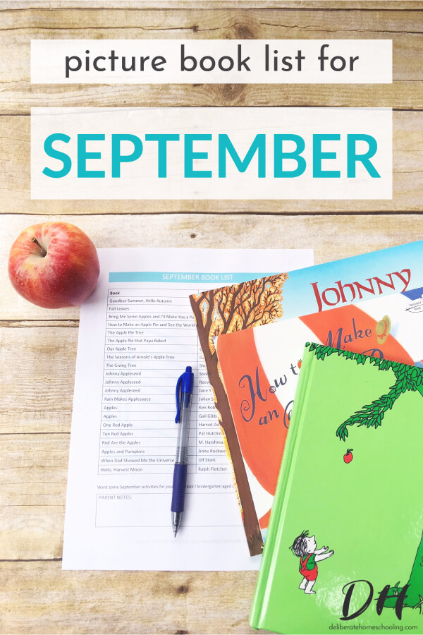 Picture books are a significant part of our homeschool curriculum. Books are a wonderful way to teach children and introduce new concepts. Here is our September picture books list. INCLUDES A FREE DOWNLOADABLE BOOK LIST!