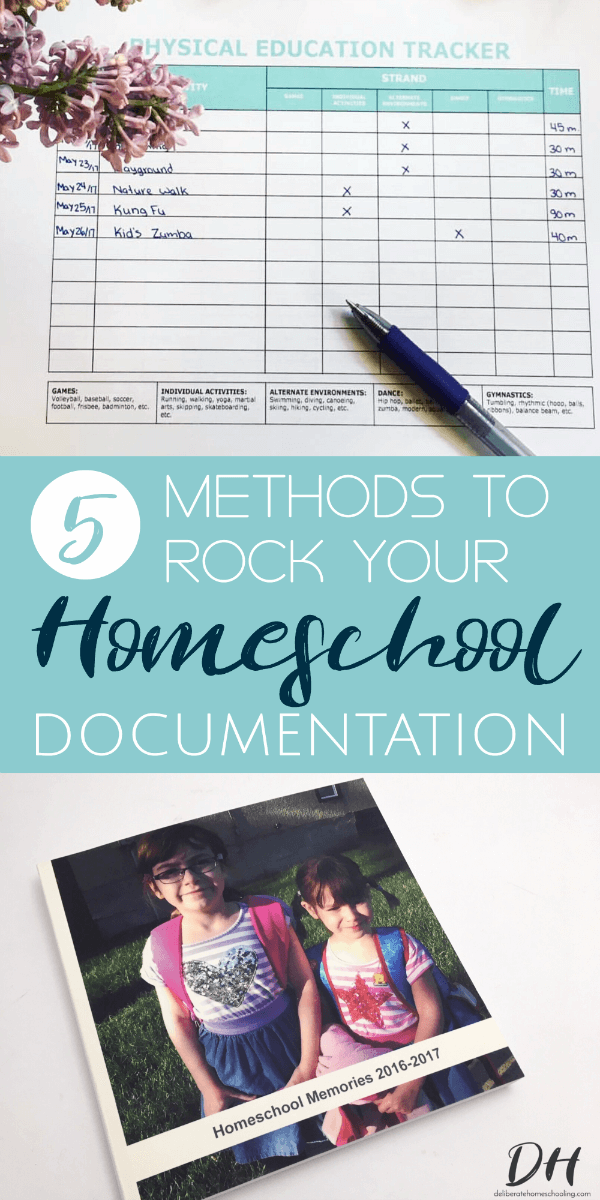 Often homeschoolers think that homeschool documentation is overwhelming and time-consuming, but it doesn't have to be! Simply try one, three, or all of these methods! You'll be impressed by how easy it is to document homeschool learning! #homeschoolplanning #homeschool #homeschooldocumentation #homeschoolorganization