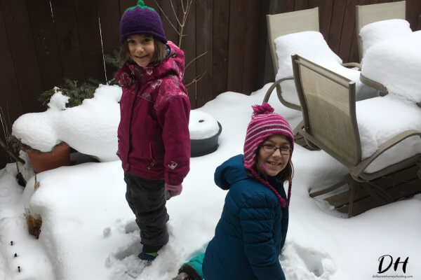 Our homeschool day - outside time. 
