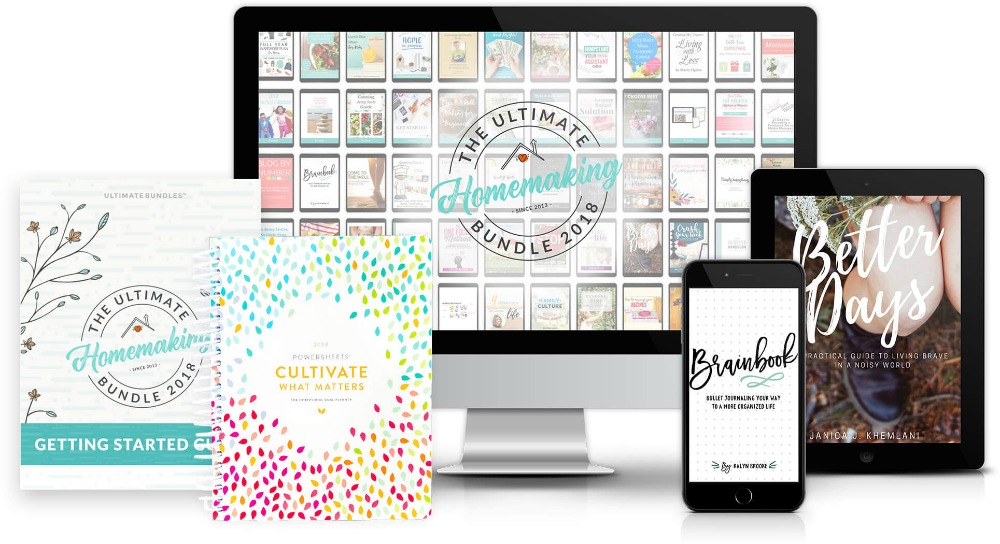 The 2018 Ultimate Homemaking Bundle IS the best one yet! Come see all the goodies and find out how you can get over $3600 in valuable homemaking resources for under $30!