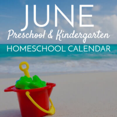 June Pre/Kindergarten Calendar