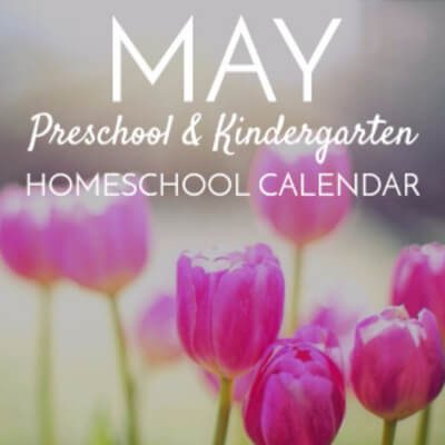 May Pre/Kindergarten Calendar