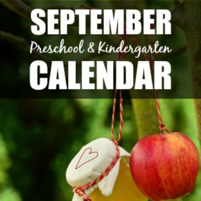 September Pre/Kindergaten Calendar