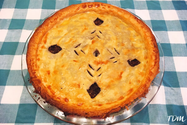 Our Quebec unit study included tourtiere - French Meat Pie