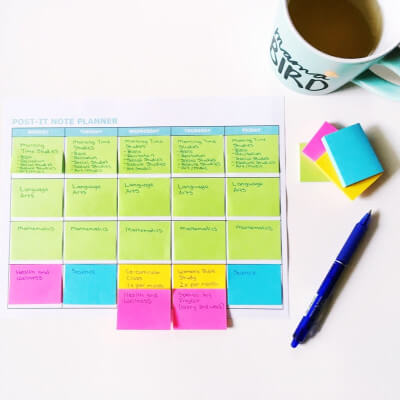 Post-It Note Planner